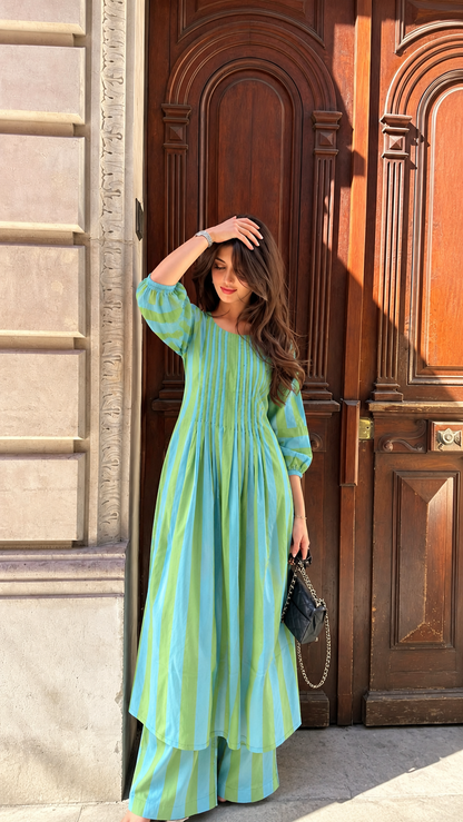 Mint To Be Blue Kurta Set