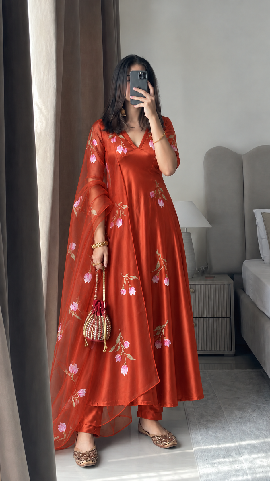Rabia Hand Painted Suit Set