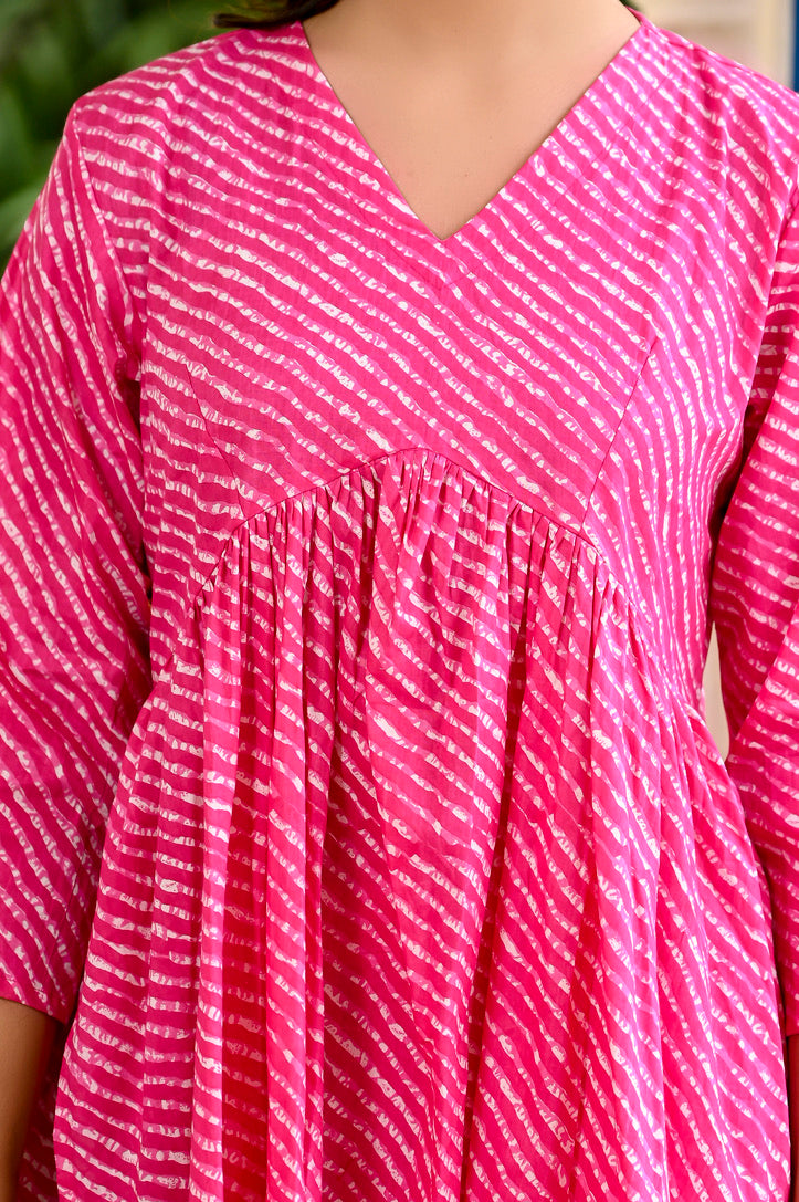 Fuchsia Fantasy Kurta Set