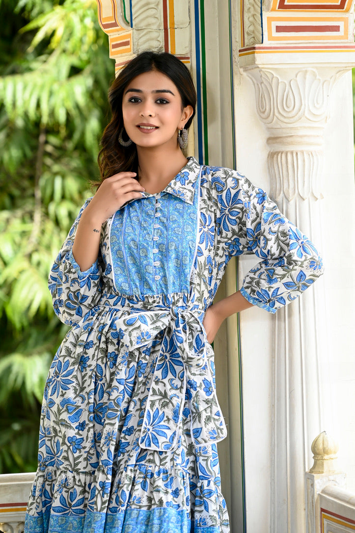 Ocean Breeze Collared Dress
