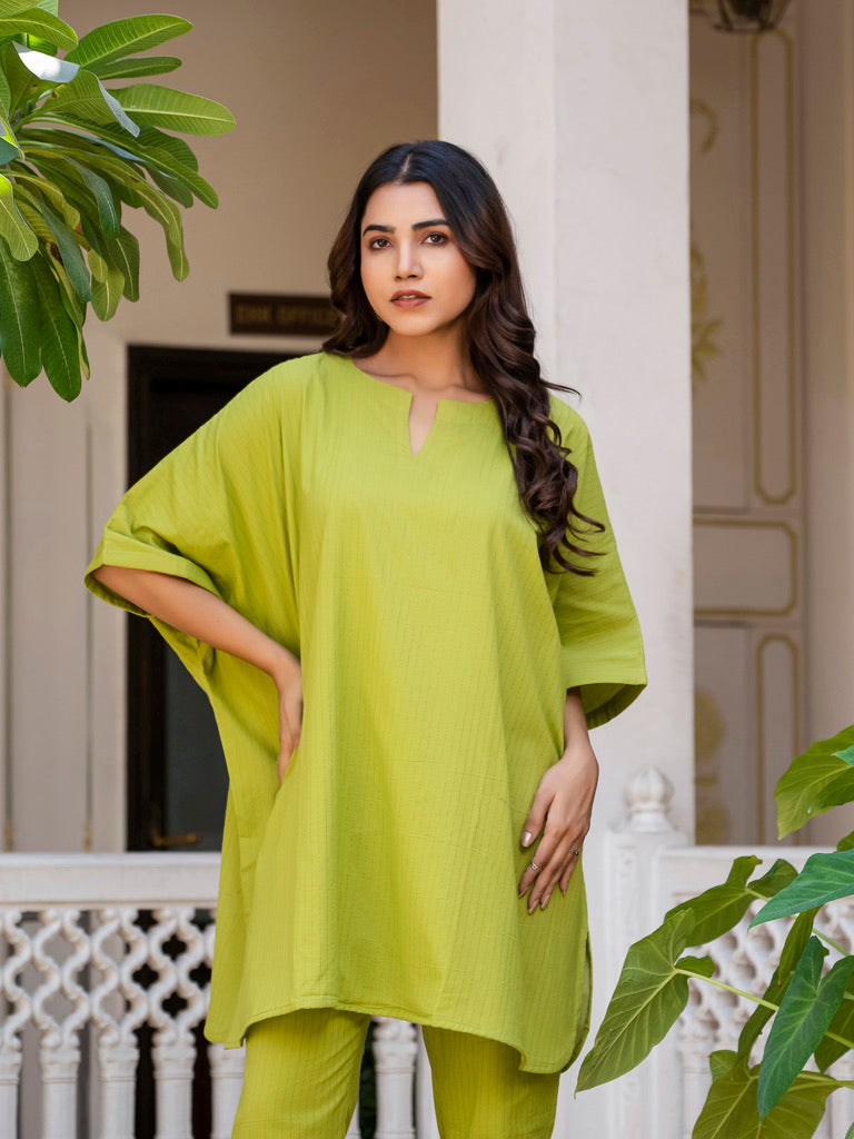 Feeling Lucky Lurex Kaftan set