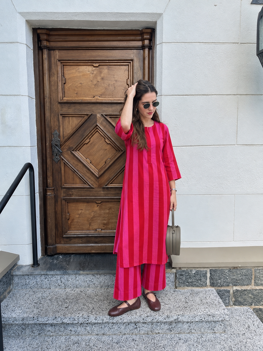 The Stripe Hype Kurta Set